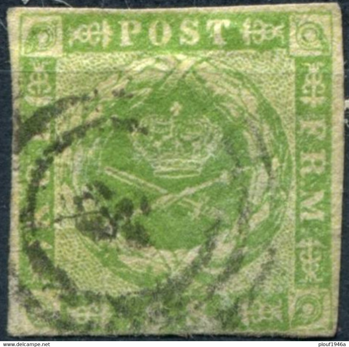 Pays : 149 (Danemark)   Yvert Et Tellier N° :     5 (o) - Used Stamps