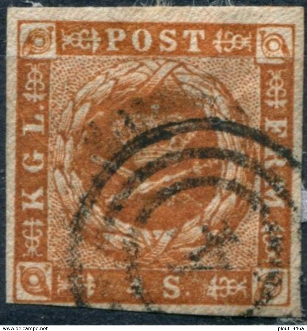 Pays : 149 (Danemark)   Yvert Et Tellier N° :     4 (o) - Used Stamps
