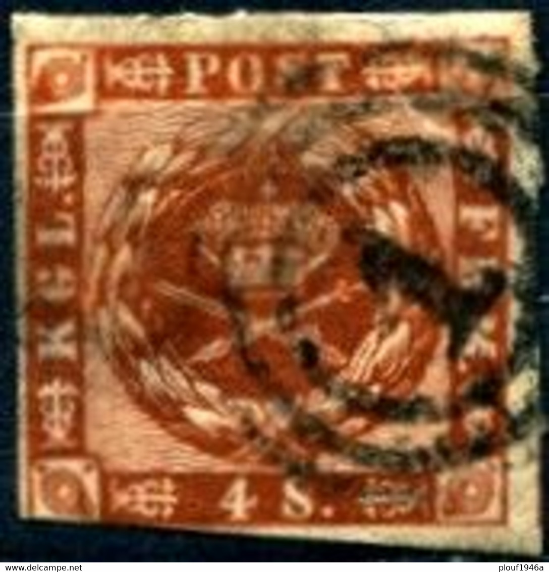 Pays : 149 (Danemark)   Yvert Et Tellier N° :     8 (o) - Used Stamps