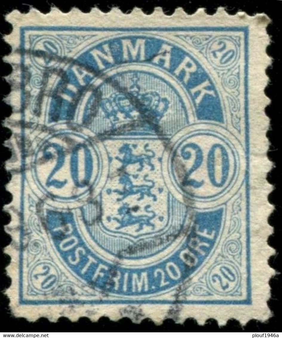 Pays : 149,01 (Danemark)   Yvert Et Tellier N° :    37 A (o)  Dent 12¾ - Used Stamps