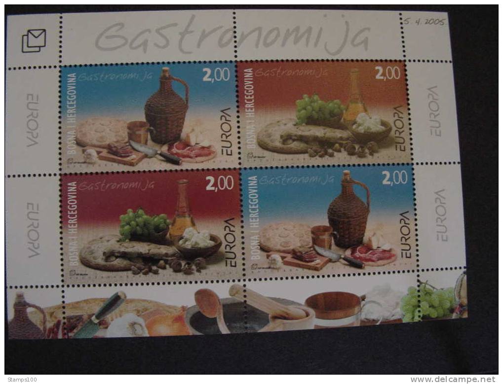 BOSNIA HERZEGOVINA CROATIAN POST  2005  CEPT  BLOCK   MNH **    (045605-424) - 2005