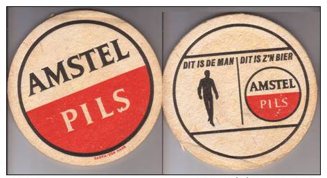 Amstel Pils , Dit Is De Man - Dit Is Z'n Bier - Bierdeckel