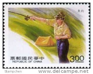 #2808 Taiwan 1991 Outdoor Activity Stamp Sport Fishing Camp - Nuevos