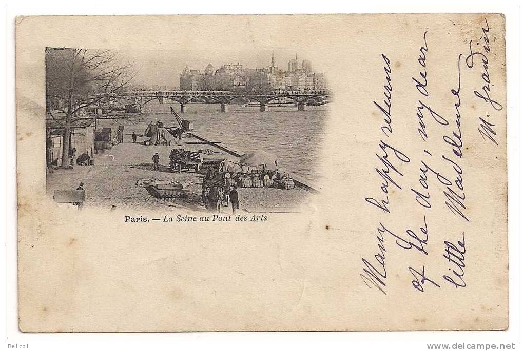 Paris  -  La Seine Au Pont Des Arts - La Seine Et Ses Bords