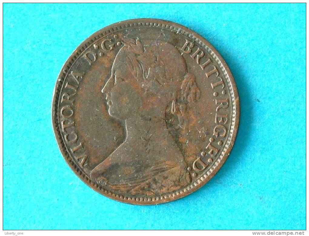 1873 - FARTHING / KM 747.2 (  For Grade, Please See Photo ) !! - B. 1 Farthing