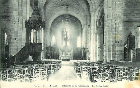 64 LESCAR Intérieur De De La Cathédrale Le Maitre Hôtel - Lescar