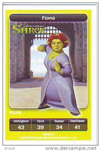 CARTE CARREFOUR DREAMWORKS SHREK FIONA 23/216 BON ETAT - Autres & Non Classés