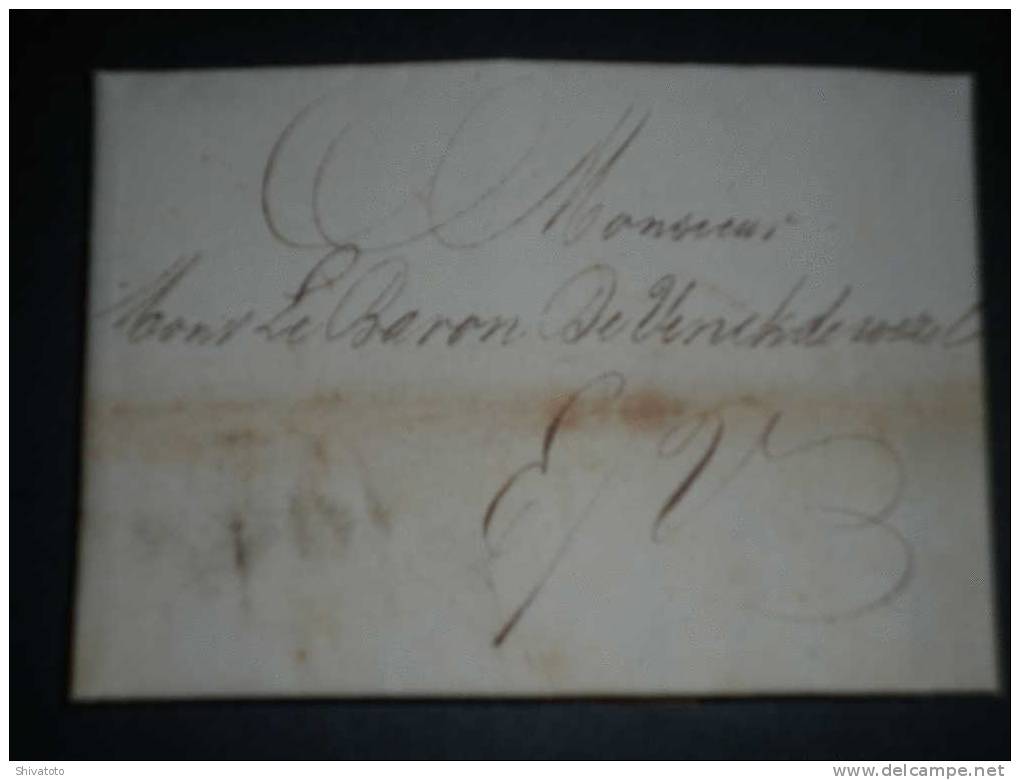 (1566) Stampless Cover From Antwerpen To Westwezel1830 - 1815-1830 (Dutch Period)
