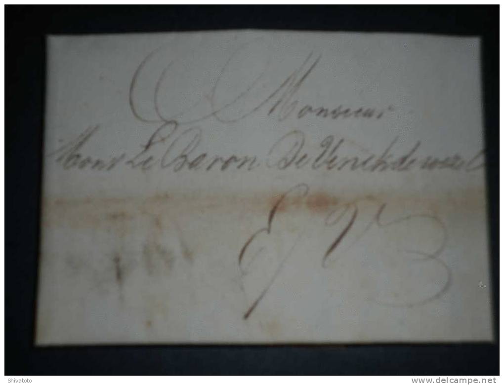 (1566) Stampless Cover From Antwerpen To Westwezel1830 - 1815-1830 (Holländische Periode)