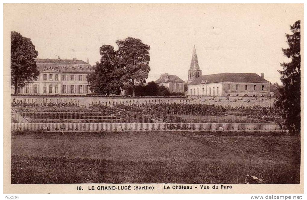 LE GRAND LUCE  LE CHATEAU  VUE DU PARC - Le Grand Luce