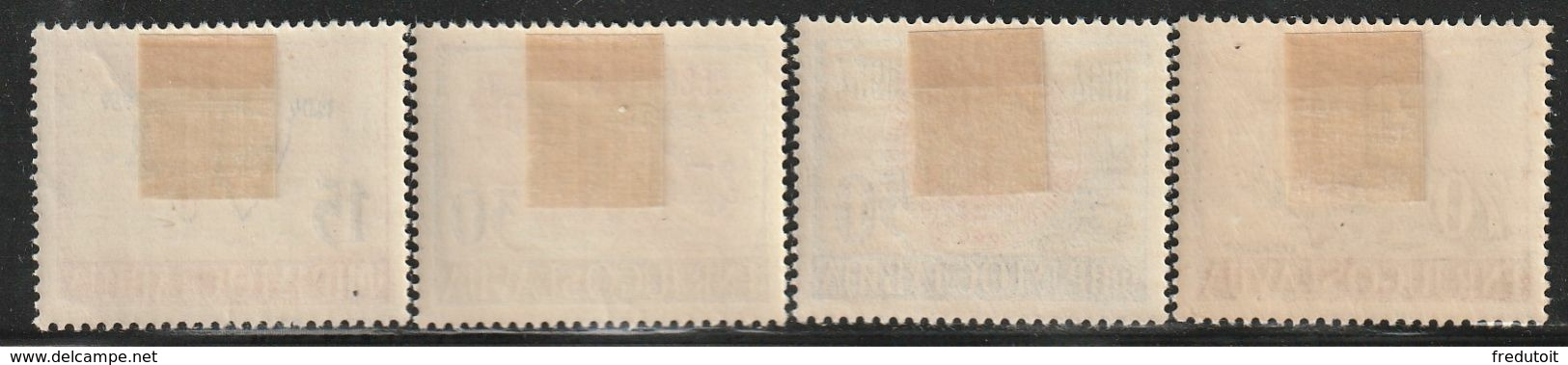 YOUGOSLAVIE  - N°656/9 * (1954) 150ème Anniversaire Du Soulèvement Contre La Turquie - Unused Stamps