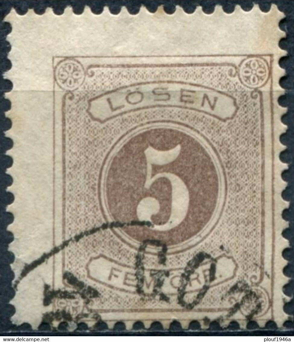 Pays : 452,02 (Suède : Oscar II)  Yvert Et Tellier : Tx   3 (B) - Postage Due