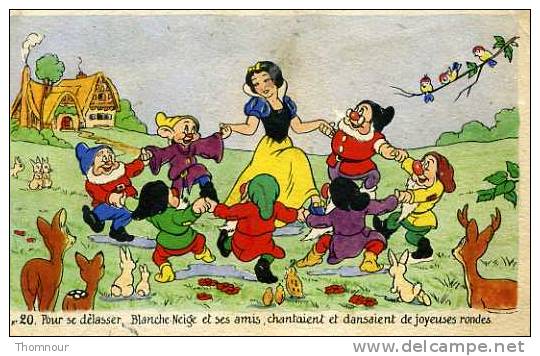 DISNEY No 20 - BLANCHE NEGE Et Ses Amis , Chantaient Et Dansaient.... - Disneyworld