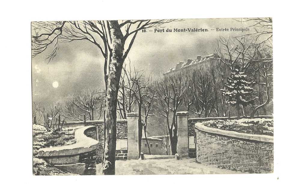 Cp, 92, Mont-Valérien, Le Fort, Entrée Principale, Voyagée 1913 - Mont Valerien