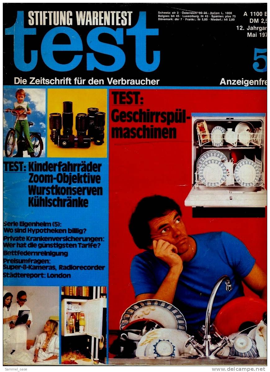 Stiftung Warentest  -  Zeitschrift Für Verbraucher  -  Mit : Kinderfahrräder , Zoom-Objektive  - Von 1977 - Sonstige & Ohne Zuordnung