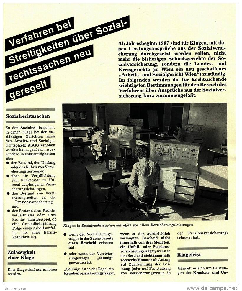 AMV  -  Arbeits-Markt  -  Berufliche Orientierung  -  Die Zukunftschancen  ,  Vom Mai 1987 - Sonstige & Ohne Zuordnung