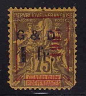 1892  Type Groupe  Surchargé G&D 1 Fr Et 1903 Et Cadre Rouge Maury 53iG  Déchirure Côté Gauche - Unused Stamps