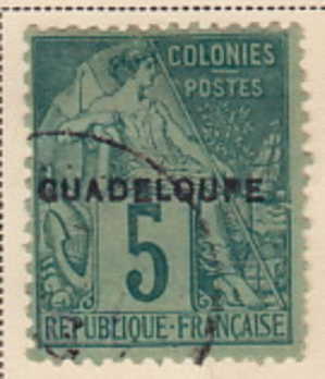 1891  Type Dubois  Surchargé «Guadeloupe»   Yv 17 Oblitéré - Used Stamps