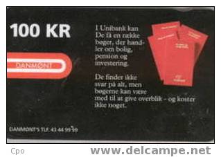 # DANMARK DANMONT-26 Unibank - BetalingsService 100 Mac  5000ex Tres Bon Etat - Denemarken