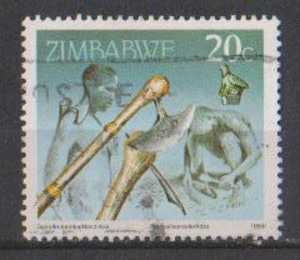 Zimbabwe Used 1990, Handicrats, Arts, 20c Bamboo, Axe, Vocation - Zimbabwe (1980-...)