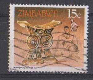 Zimbabwe Used 1990, Handicrats, Arts, 15c Head Rest, - Zimbabwe (1980-...)