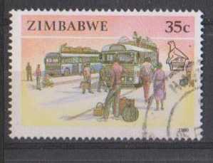 Zimbabwe  Used 1990,  Bus Transport, - Zimbabwe (1980-...)