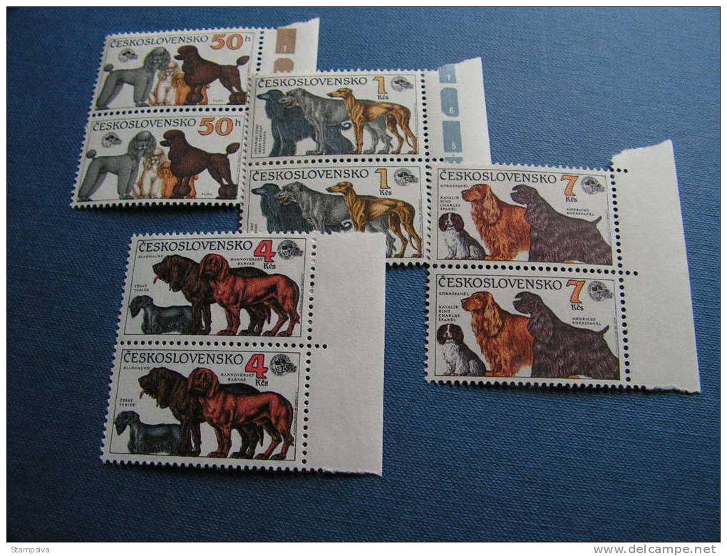 == CSR 1990  Hunde  , 3055-3058 ** MNH  Michel €  14,00 - Used Stamps