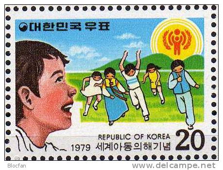 UNO Jahr Des Kindes 1979 Kind Und Sonne Korea 1158 Block 433 ** 2€ Kinder Und UNICEF - Emblem - UNICEF