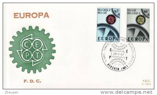 BELGIUM  1967 EUROPA CEPT   FDC - 1967