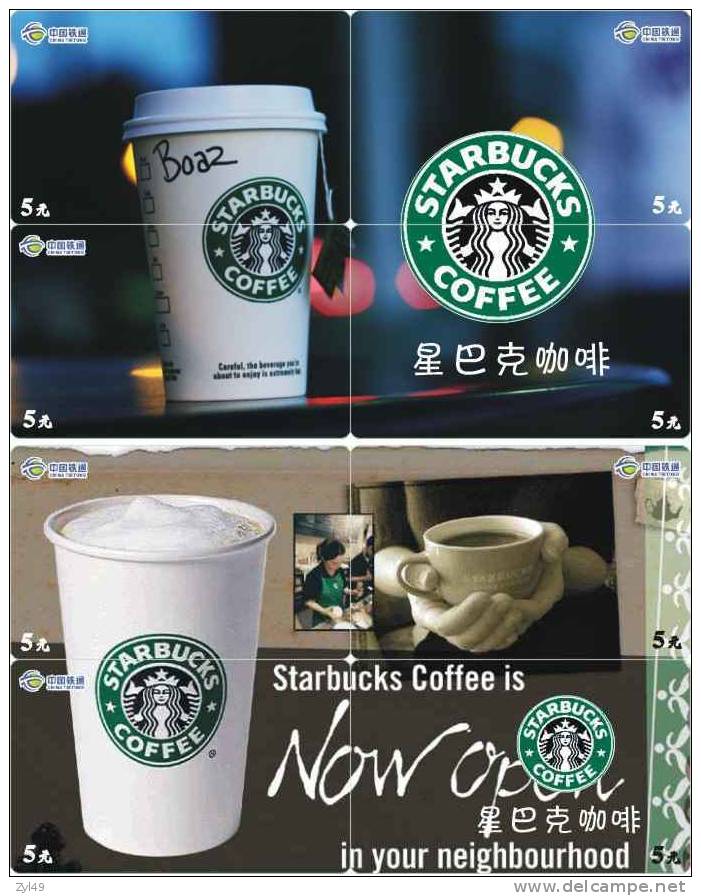 B04028 China Phone Cards Starbucks Coffee Puzzle 72pcs - Alimentation