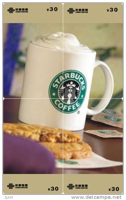 B04030 China Phone Cards Starbucks Coffee Puzzle 20pcs - Alimentation