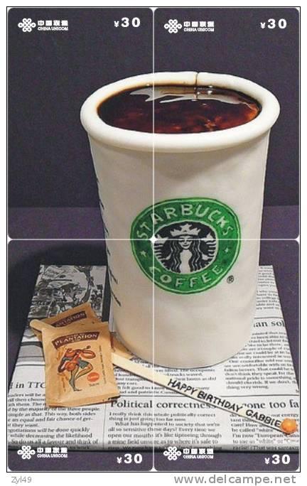 B04030 China Phone Cards Starbucks Coffee Puzzle 20pcs - Alimentación