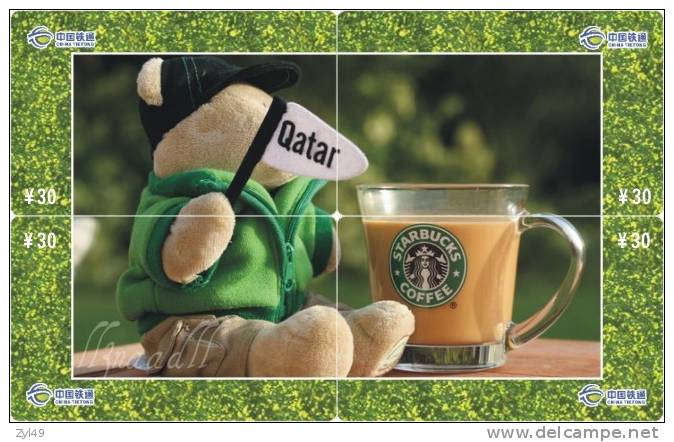 B04033 China Phone Cards Starbucks Coffee Puzzle 24pcs - Alimentation