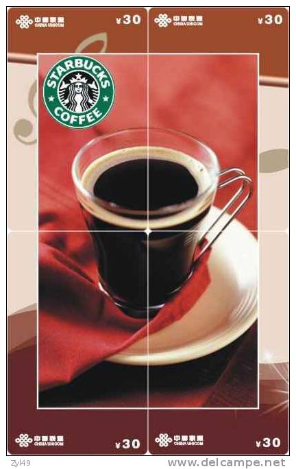 B04038 China Phone Cards Starbucks Coffee Puzzle 24pcs - Alimentation