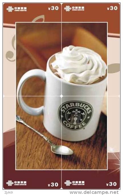 B04038 China Phone Cards Starbucks Coffee Puzzle 24pcs - Alimentation