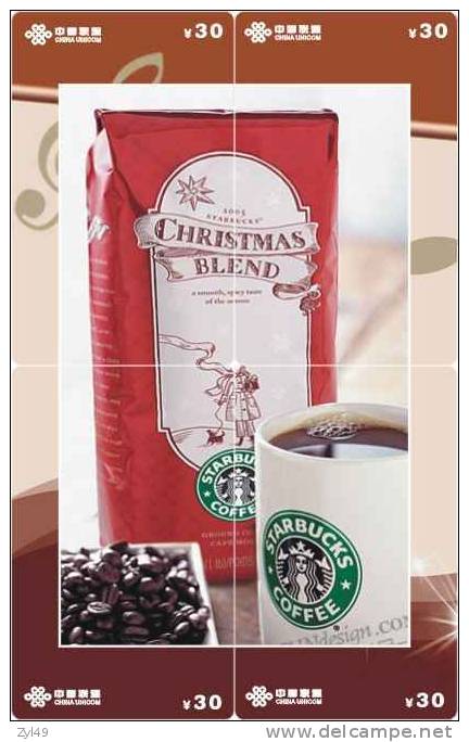 B04038 China Phone Cards Starbucks Coffee Puzzle 24pcs - Alimentation