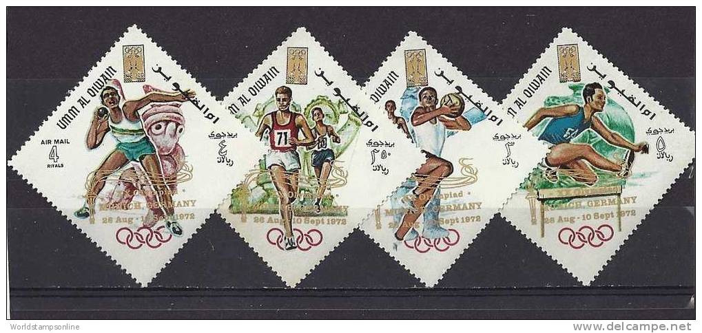 Umm Al Qiwain, Serie 4, Year 1968, Mi 269-272, Olympic Games Mexico MNH ** - Sommer 1968: Mexico