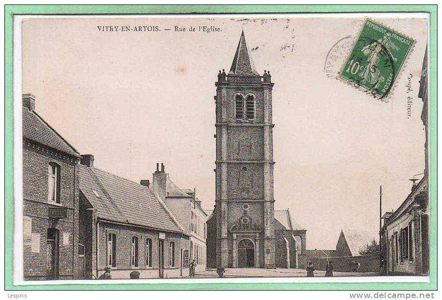 62 - VITRY En ARTOIS --  Rue De L'Eglise - Vitry En Artois