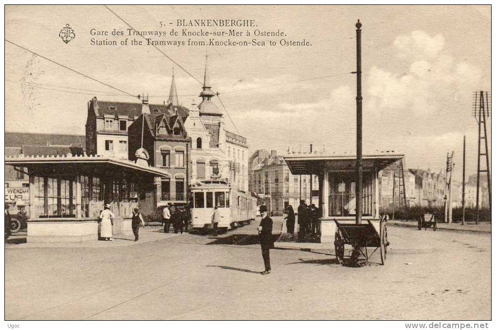 CPA - Belgique - BLANKENBERGHE - Gare Des Tramways De Knocke-sur-Mer à Ostende - 413 - Blankenberge