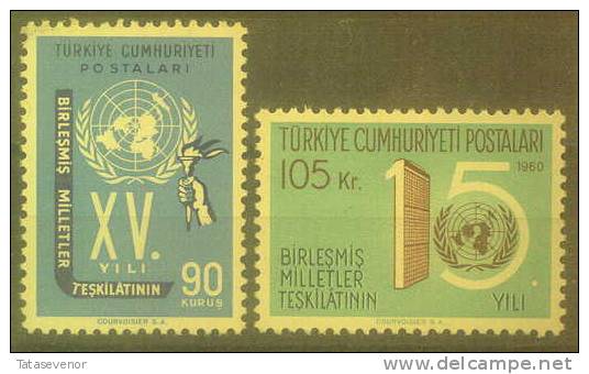 TURKEY Mi 1783-84 UNITED NATIONS - Neufs