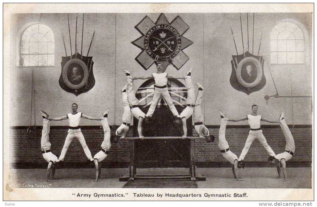 ARMY GYMNASTICS  - Tableau By Headquaters Gymnastic Staff (2) - Gymnastiek