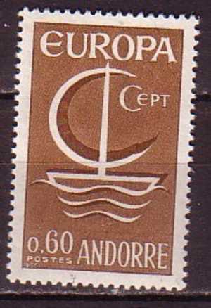 PGL - EUROPA CEPT 1966 ANDORRE FR Yv N°178 ** - 1966