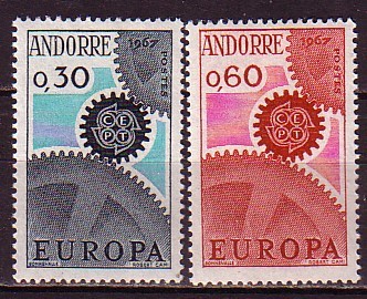 PGL - EUROPA CEPT 1967 ANDORRE FR Yv N°179/80 ** - 1967