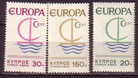 PGL - EUROPA CEPT 1966 CYPRUS Yv N°262/64 ** - 1966