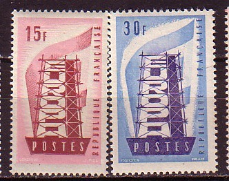 PGL - EUROPA CEPT 1956 FRANCE N°1076/77 ** - 1956