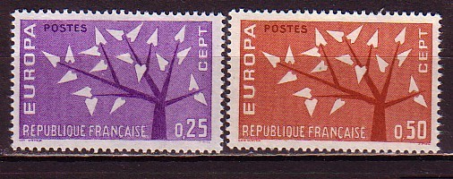 PGL - EUROPA CEPT 1962 FRANCE N°1358/59 ** - 1962