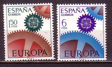 PGL - EUROPA CEPT 1967 ESPAGNE Yv N°1448/49 ** - 1967