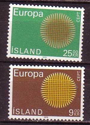 PGL - EUROPA CEPT 1970 ISLANDE Yv N°395/96 ** - 1970