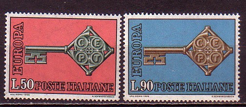 PGL - EUROPA CEPT 1968 ITALIE Yv N°1010/11 ** - 1968