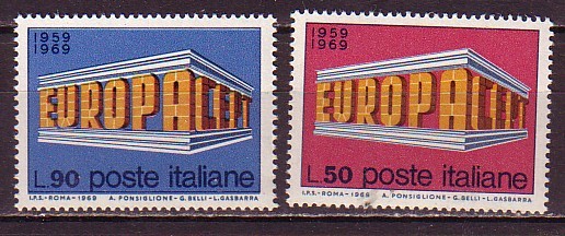 PGL - EUROPA CEPT 1969 ITALIE Yv N°1034/35 ** - 1969